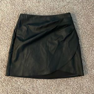 Abercrombie & Fitch Black faux leather skirt